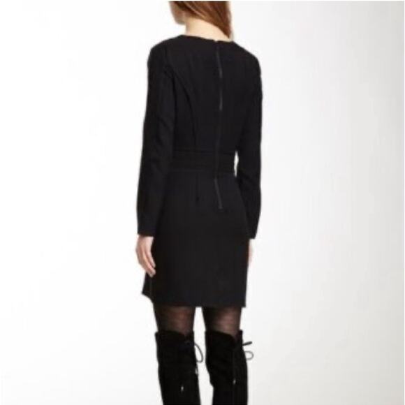 W118 by WALTER BAKER black dress long sleeve zipper back Women’s size medium - Picture 1 of 7